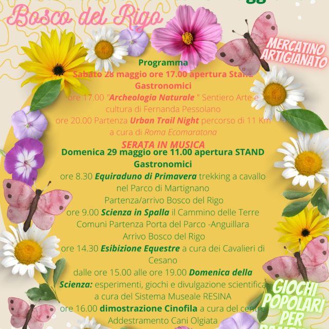 Festa di Primavera Sabato 28 e Domenica 29