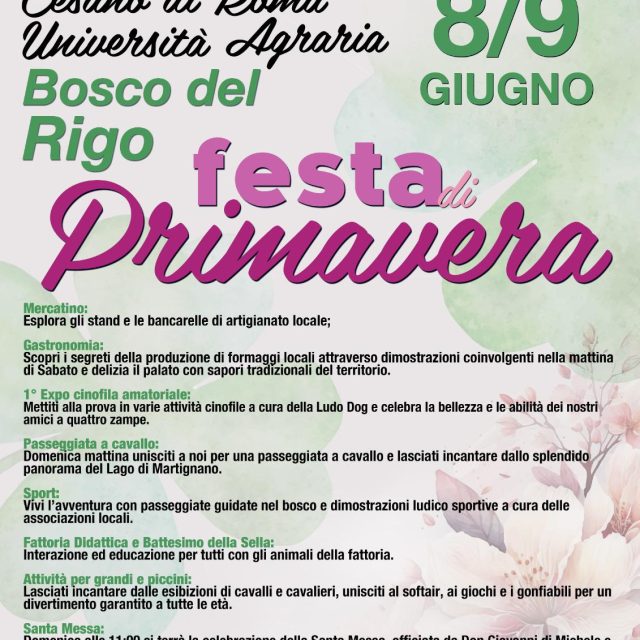 Video della festa di primavera Universita Agraria 2024