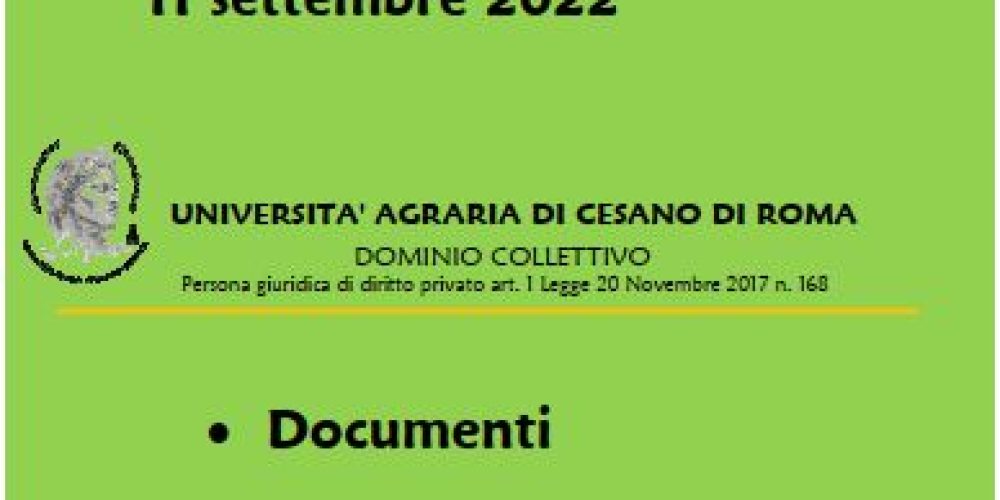 Documenti necessari per presentazione all&#8217; Elezioni