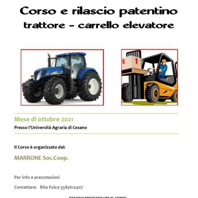 Nuovo corso per patentino